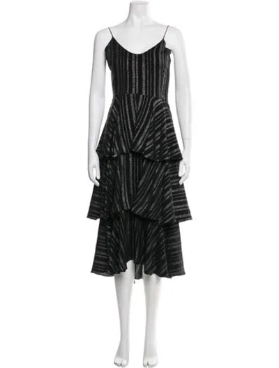 Pre-owned Altuzarra Silk Midi Length Dress In Multi