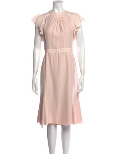 Pre-owned Altuzarra Silk Midi Length Dress In Pink