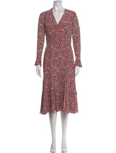 Pre-owned Altuzarra Silk Midi Length Dress In Pink