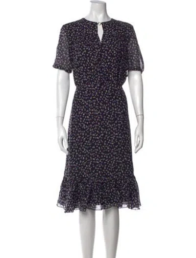 Pre-owned Altuzarra Silk Midi Length Dress In Purple