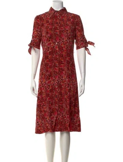 Pre-owned Altuzarra Silk Midi Length Dress In Red