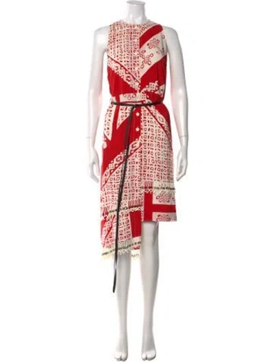 Pre-owned Altuzarra Silk Midi Length Dress In Red