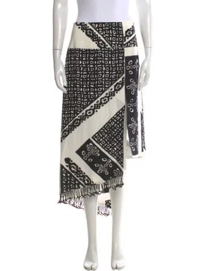 Pre-owned Altuzarra Silk Midi Length Skirt In Neutral
