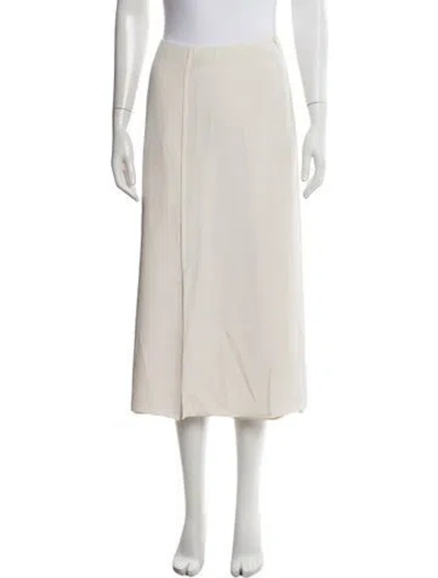 Pre-owned Altuzarra Silk Midi Length Skirt In Neutrals