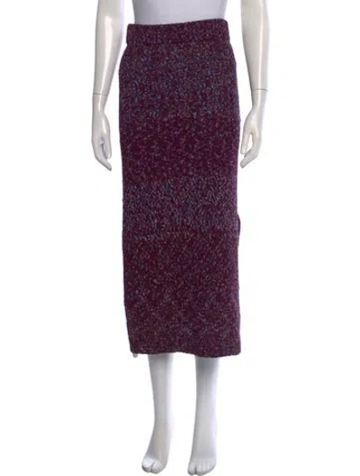 Pre-owned Altuzarra Silk Midi Length Skirt W/ Tags In Purple