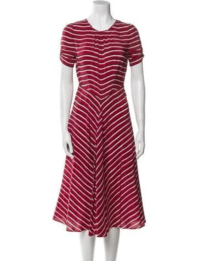 Pre-owned Altuzarra Silk Mini Dress In Red
