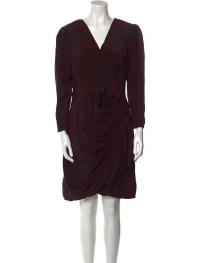 Pre-owned Altuzarra Silk Mini Dress In Red