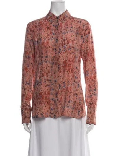 Pre-owned Altuzarra Silk Printed Blouse In Multi