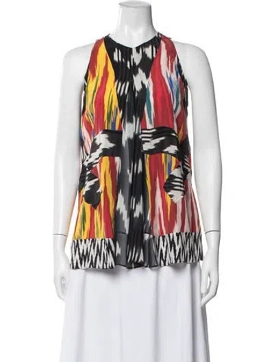 Pre-owned Altuzarra Silk Printed Blouse In Multi