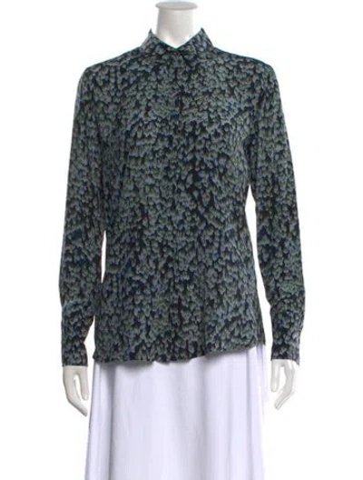 Pre-owned Altuzarra Silk Printed Blouse In Multi