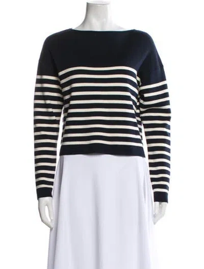 Pre-owned Altuzarra Silk Striped Sweater W/ Tags In Blue