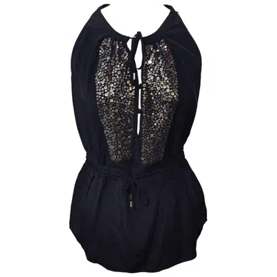 Pre-owned Altuzarra Silk Top Size 38 In Black