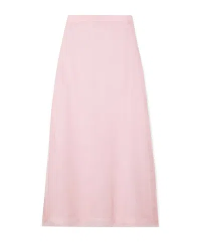 Altuzarra Silk-organza Maxi Skirt In Purple