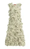 Altuzarra Sima Floral Textured Midi Dress In Green