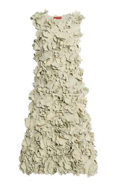 Altuzarra Sima Floral Textured Midi Dress In Green