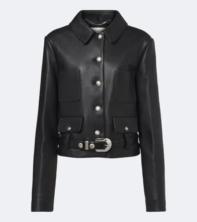 Altuzarra Simons Leather Jacket In Black