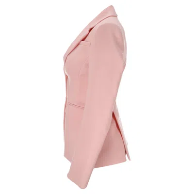 Altuzarra Single-breasted Blazer In Pink Virgin Wool