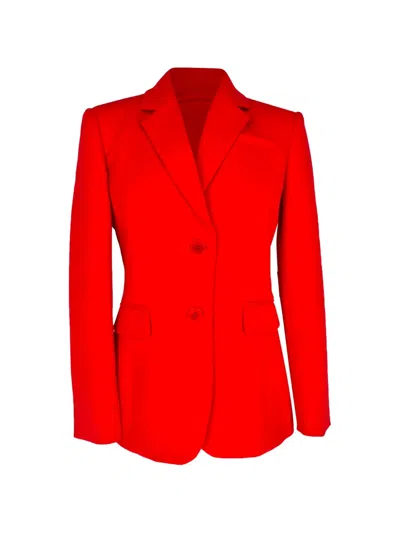 Pre-owned Altuzarra Single-breasted Pocketed Blazer In Red