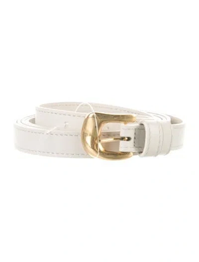 Pre-owned Altuzarra Skinny Leather Belt In Neutral