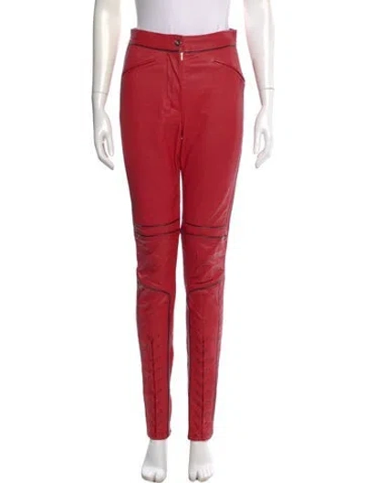 Pre-owned Altuzarra Skinny Leg Pants In Red