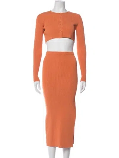 Pre-owned Altuzarra Skirt Set W/ Tags In Orange