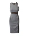 Altuzarra Sleeveless Sheath Dress In Grey Viscose In Grey
