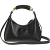 Altuzarra Small Athena Leather Top Handle Bag In Black/black