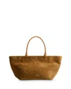 Altuzarra Small Suede Tote In Brown