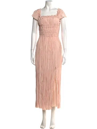 Pre-owned Altuzarra Square Neckline Long Dress W/ Tags In Pink