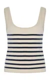 Altuzarra Stevie Striped Silk-cotton Knit Tank Top