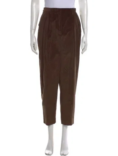Pre-owned Altuzarra Straight Leg Pants In Brown