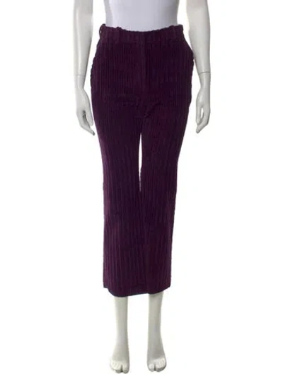 Pre-owned Altuzarra Straight Leg Pants In Purple