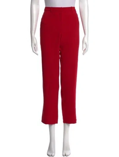 Pre-owned Altuzarra Straight Leg Pants In Red