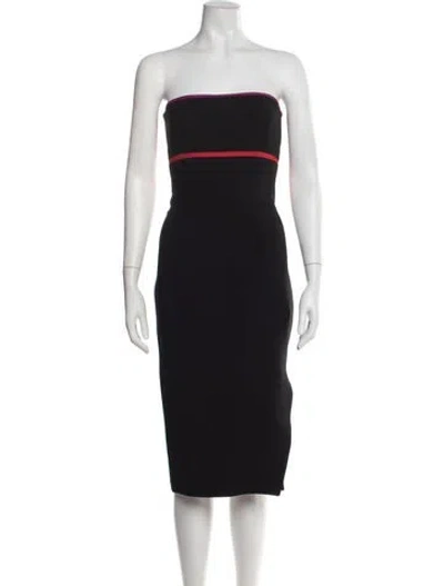 Pre-owned Altuzarra Strapless Mini Dress In Black