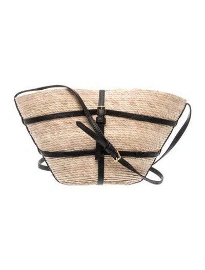 Pre-owned Altuzarra Straw Belt Bag In Neutral