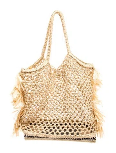 Pre-owned Altuzarra Straw Hobo In Neutral