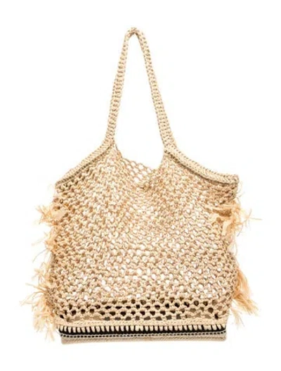 Pre-owned Altuzarra Straw Hobo In Neutral