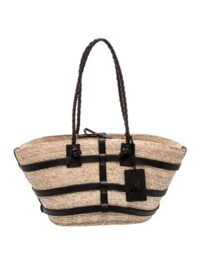 Pre-owned Altuzarra Straw Shoulder Bag In Neutral