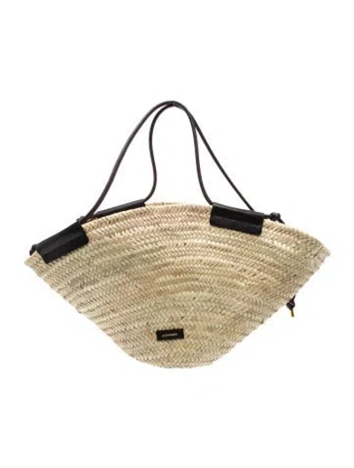 Pre-owned Altuzarra Straw Shoulder Bag In Neutrals