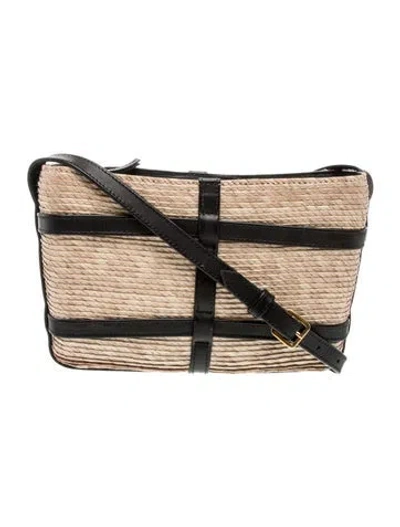 Pre-owned Altuzarra Straw Top Handle Bag In Neutral