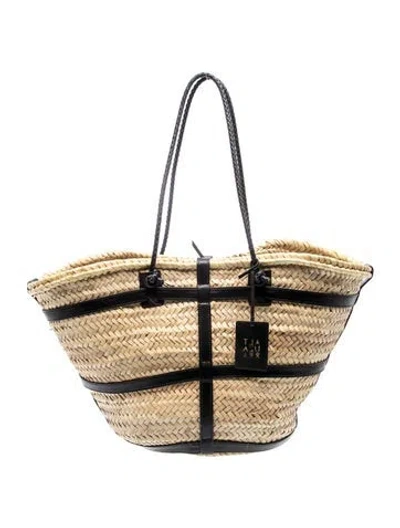Pre-owned Altuzarra Straw Tote In Neutral