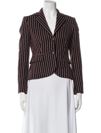 Pre-owned Altuzarra Striped Blazer In Black
