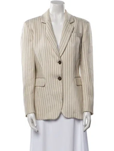 Pre-owned Altuzarra Striped Blazer In Neutral