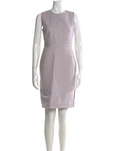 Pre-owned Altuzarra Striped Knee-length Dress In Burgundy