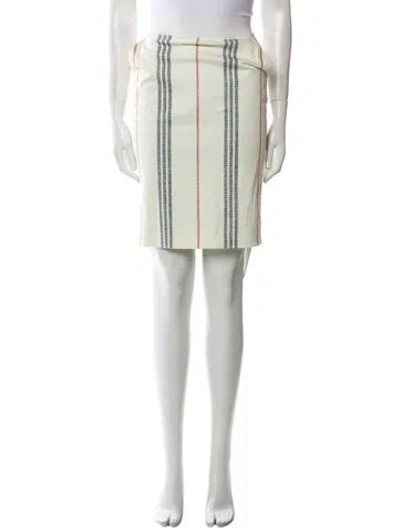 Pre-owned Altuzarra Striped Knee-length Skirt In Neutral