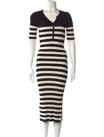 Pre-owned Altuzarra Striped Long Dress