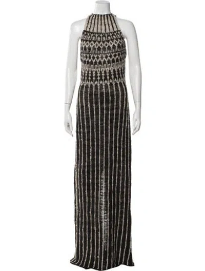Pre-owned Altuzarra Striped Long Dress In Multi