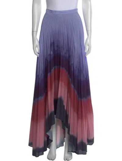 Pre-owned Altuzarra Striped Long Skirt In Purple