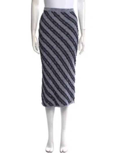 Pre-owned Altuzarra Striped Midi Length Skirt In Multi