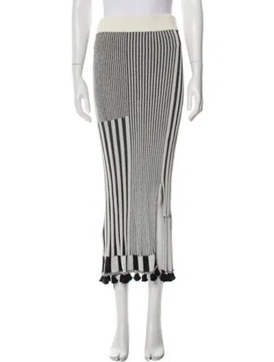 Pre-owned Altuzarra Striped Midi Length Skirt In Neutral